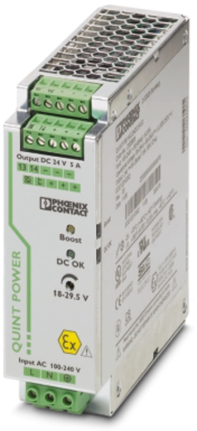Power Supply 24VDC 5A (quint-PS/1AC/24DC/ 5/Co)