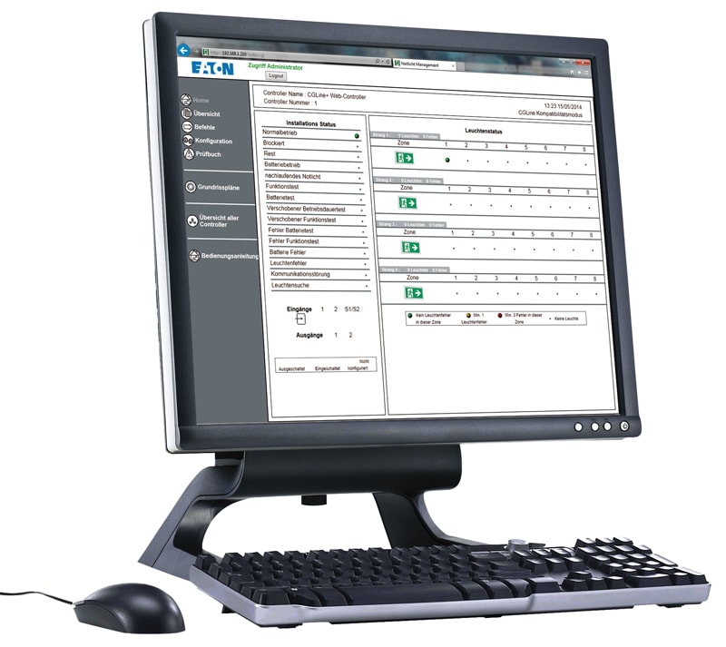 CGLine+ PC programvare (PC-Software CGLine+ Web-Controller)