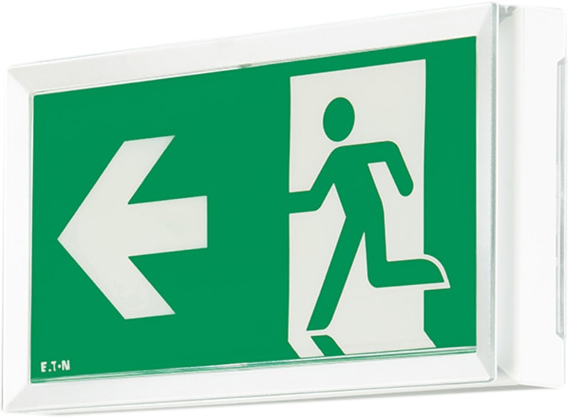FlexiTech ED exit sign luminaire CGLine+ (FT Exit Dual 20M CGL+, 1-8H)