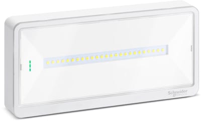 Schneider Electric Emergency luminaire, Exiway Light, Activa, selectable duration, 500LM, IP65, white OVA44115