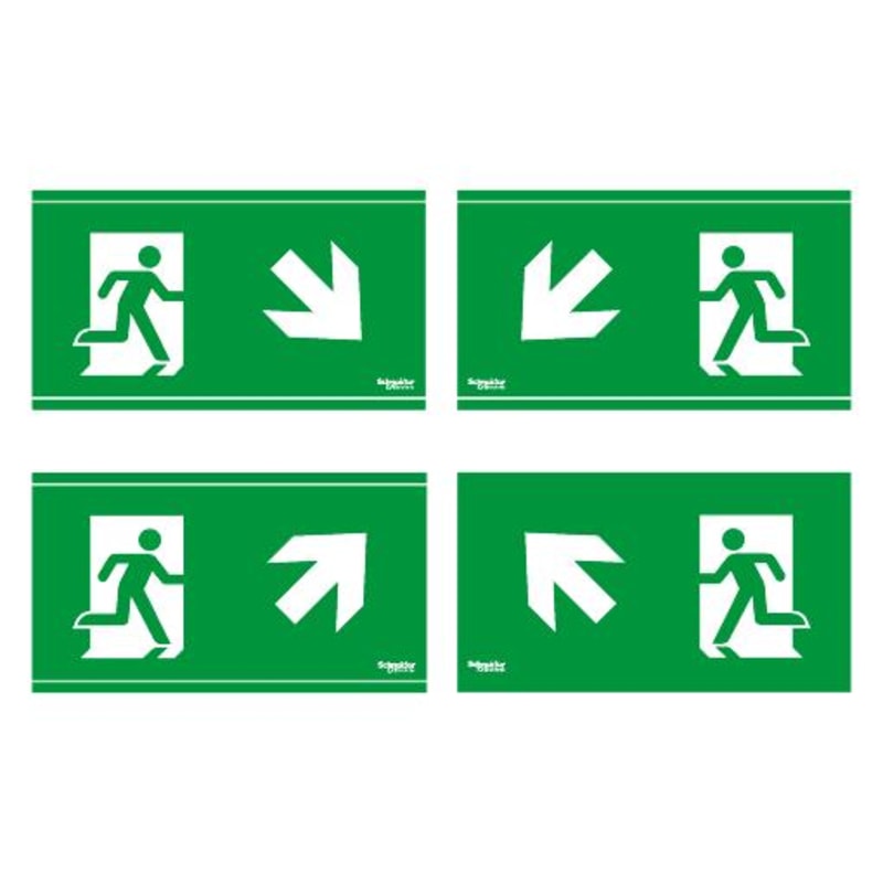 Exiway Smartbeam pictogram plate 45° 20M (OVA53183)