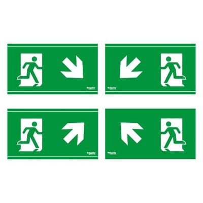 Exiway Smartbeam pictogram plate 45° 20M
