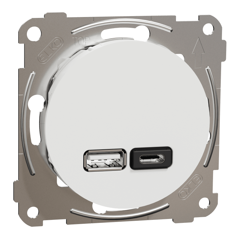 USB PD A+C charger 21W One PURE WHITE (EKO50089)