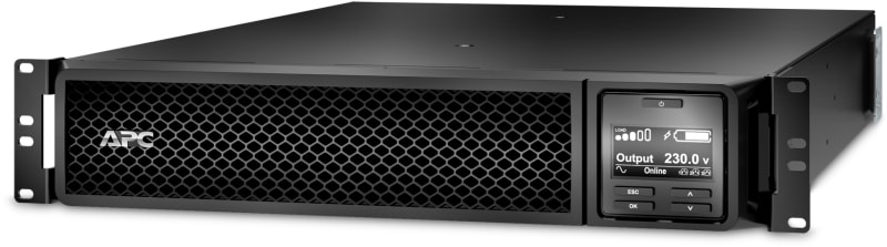 Schneider Electric APC Smart-UPS On-Line, 2200VA, Rackmount 2U, 230V, 8X C13+2X C19 IEC outlets, SmartSlot, Extended runtime, W/ rail kit SRT2200RMXLI