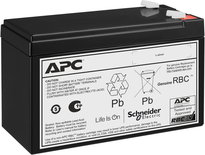 Schneider Electric APC Replacement Battery Cartridge, VRLA, 7AH, 12V DC, 2-Year warranty APCRBCV210