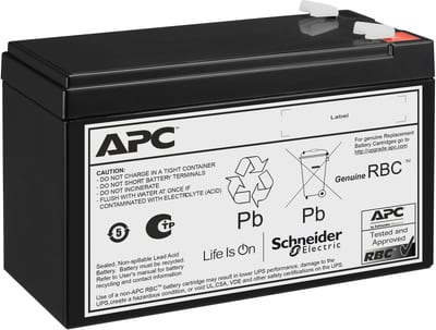 Schneider Electric APC Replacement Battery Cartridge, VRLA, 7AH, 12V DC, 2-Year warranty APCRBCV210