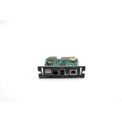 Schneider Electric Network Management Card 3 (NMC3) with Environmental Monitoring and Modbus, secure remote UPS monitoring and management AP9643