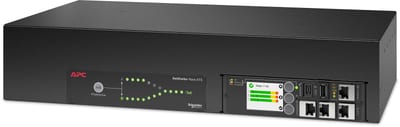 Schneider Electric APC Netshelter Rack Automatic Transfer Switch, 2U, 32A, 230V, 2 IEC 309 IN, 16 C13, 2 C19 OUT, 50/60 Hz AP4424A