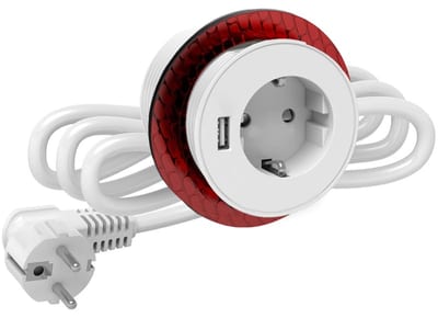Bordoutlet Socket 1XUSB A POLAR WHITE