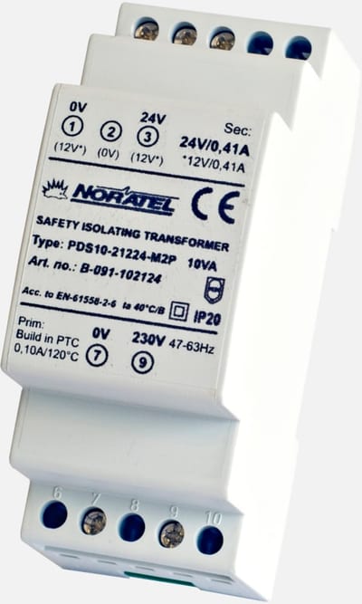 Transformer 10VA 230/ 12/24V DIN35