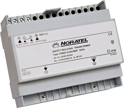 Transformer 24VA 230/ 12/24V DIN35