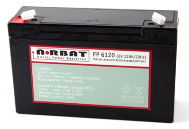 Lead-Acid Battery FP6120 6V 12AH