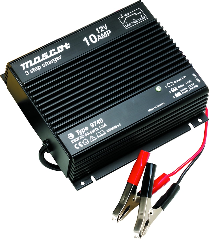 Mascot 9740 12 V 10 A Three-Stage Lead-Acid Battery Charger