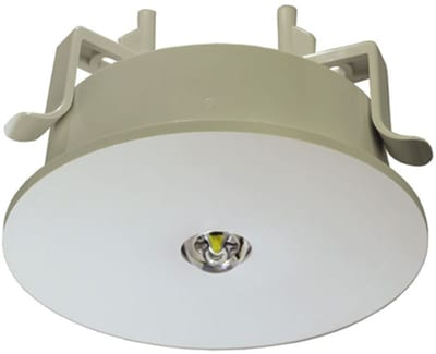 Emergency lighting, IL self-test recessed corrugated