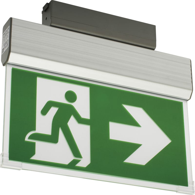 Practiled M Emergency Exit Sign with Self-Test (6685040)