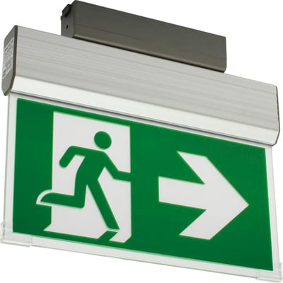 Practiled M Emergency Exit Sign with Self-Test