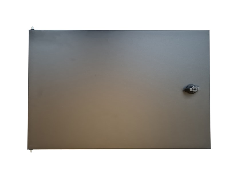 EFB Nordic XW-TUR15TS.S Solid Steel Door for X-Rack 15U Wall Cabinet Black