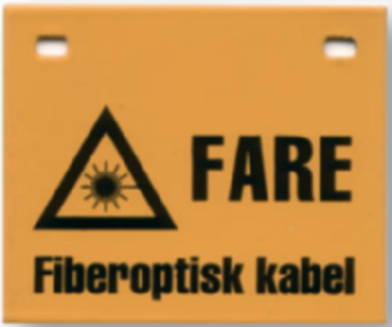 Sign Fibre-optic Cable Metal (10057)