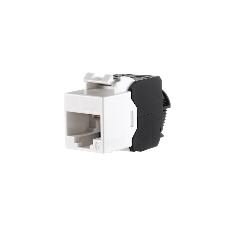 RJ45 JACK CAT6 White Unshielded (78920)