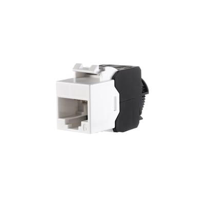 RJ45 JACK CAT6 White Unshielded