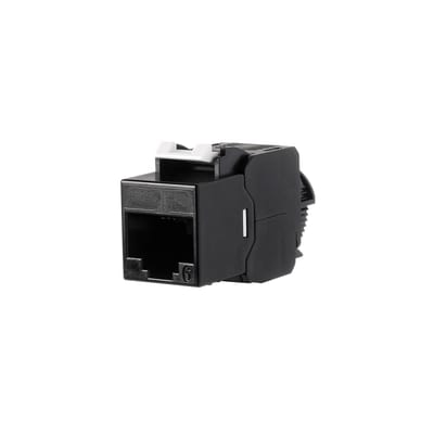 RJ45 JACK CAT6 Black Unshielded