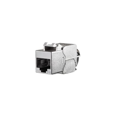 RJ45 JACK CAT6A Silver Shielded