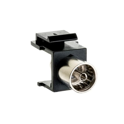 Keystone F-IEC Connector HUNN Black