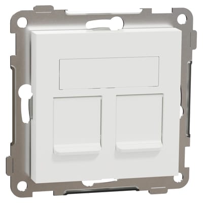 RS Centre Plate 2X Keystone straight PURE WHITE