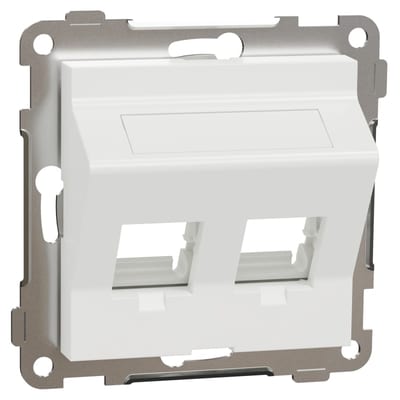 RS Centre Plate 2X Keystone oblique PURE WHITE