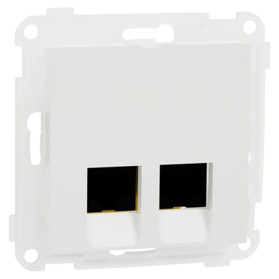 RS Modular socket 2X8 Cat 6 UTP LSA PURE WHITE