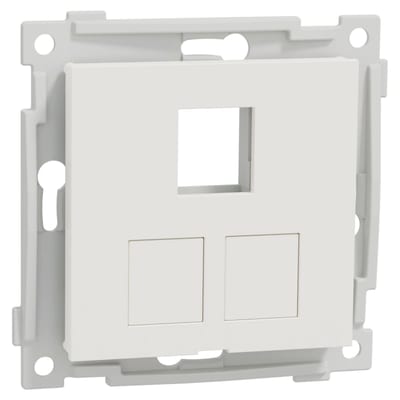 RS/PLUS Centre Plate 3X Keystone straight POLAR WHITE