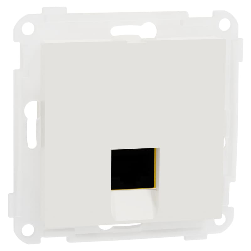RS/PLUS Mod.outlet 1X8 Cat 6 UTP LSA POLAR WHITE (EKO60014)