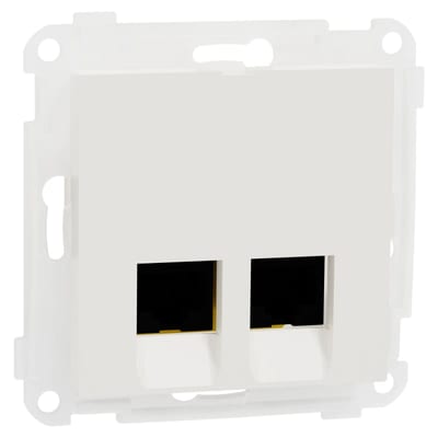 RS/PLUS Mod.outlet 2X8 Cat 6 UTP LSA POLAR WHITE