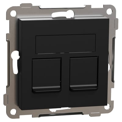 RS/PLUS Centre Plate 2X Keystone straight Black