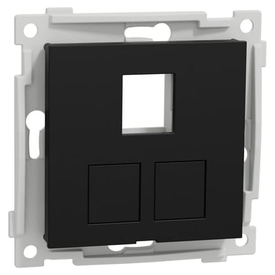 RS/PLUS Centre Plate 3X Keystone straight Black