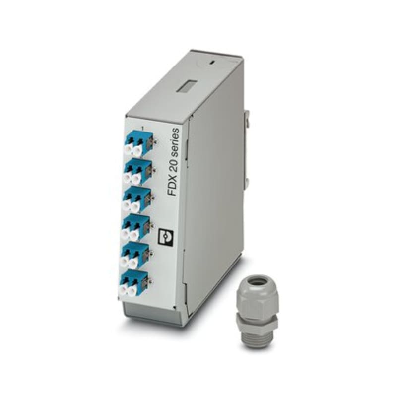 Junction box 6X LC-Duplex (OS2) (FOC-FDX20-PP-LCD6-OSP-PT9)