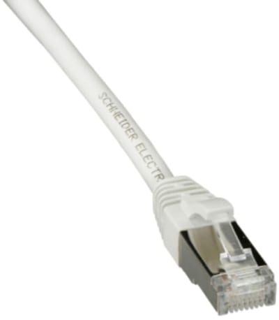 Schneider Electric Patch cord, Actassi, Category 6A, S/FTP, LSZH, 1 m, white ACTPC6ASFLS10WE
