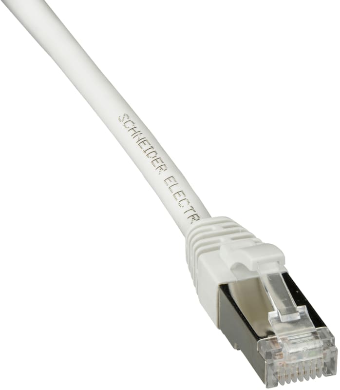 Schneider Electric Patch cord, Actassi, Category 6A, S/FTP, LSZH, 5 m, white ACTPC6ASFLS50WE