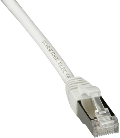 Schneider Electric Patch cord, Actassi, Category 6A, S/FTP, LSZH, 5 m, white ACTPC6ASFLS50WE