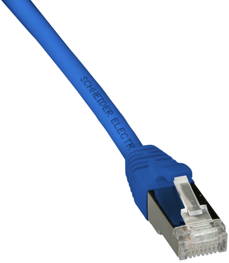 Schneider Electric Patch cord, Actassi, Category 6A, S/FTP, LSZH, 2 m, blue ACTPC6ASFLS20BU