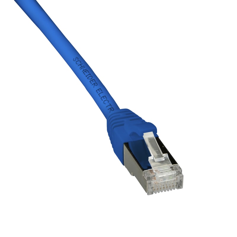 Schneider Electric Patch cord, Actassi, Category 6A, S/FTP, LSZH, 5 m, blue ACTPC6ASFLS50BU