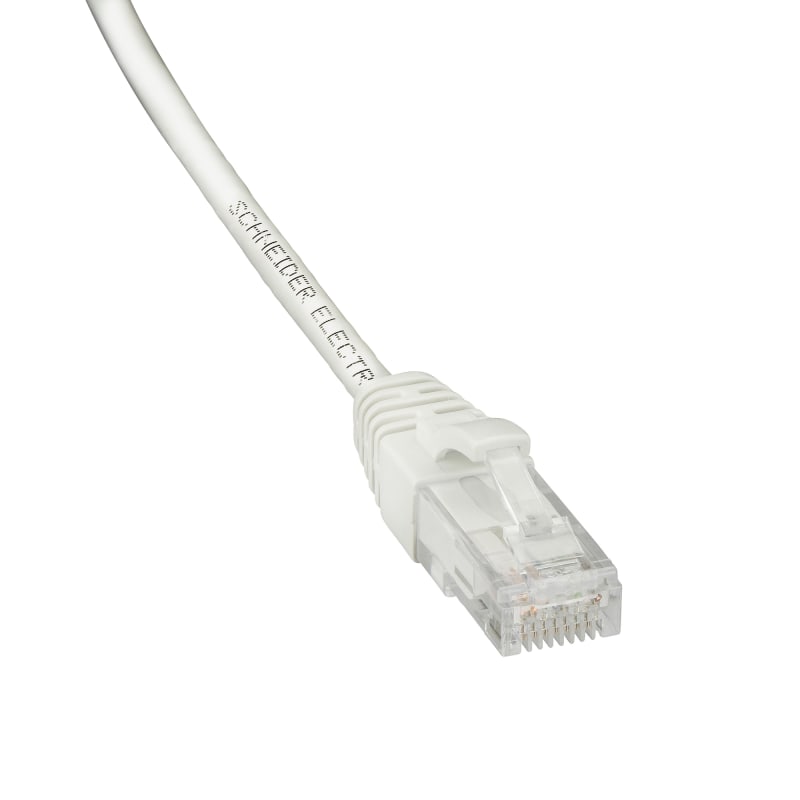 Schneider Electric Patch cord, Actassi, Category 6, U/UTP, LSZH, 1 m, white ACTPC6UULS10WE