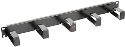 Nexans LANmark 1U Snap-In Patch Panel with Open Guide Bows Black