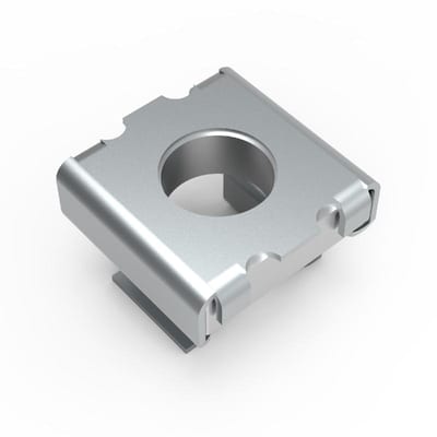 nVent HOFFMAN CN6 Cage Nut, CN, 17X17X13MM, Zinc Plated, Mild Steel