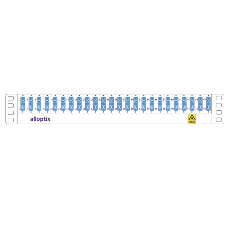 FP15 1,5U Panel with DRAWER, 24 HOLE SC DUP (SP-FP15-24SCD-E)