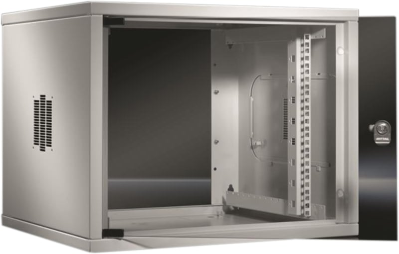 QE WALL-Mount Cabinet with Glassdoor 6U (7057000)
