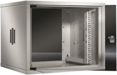 QE WALL-Mount Cabinet with Glassdoor 6U