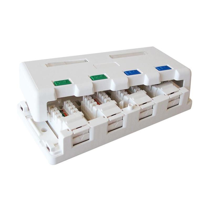 Wall outlet UTP 4XCAT6 4XRJ45 (100-008)