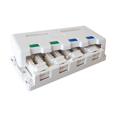 Wall outlet UTP 4XCAT6 4XRJ45