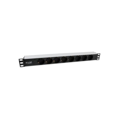Excel PDU 8-Way Schuko 3 m 1U Black
